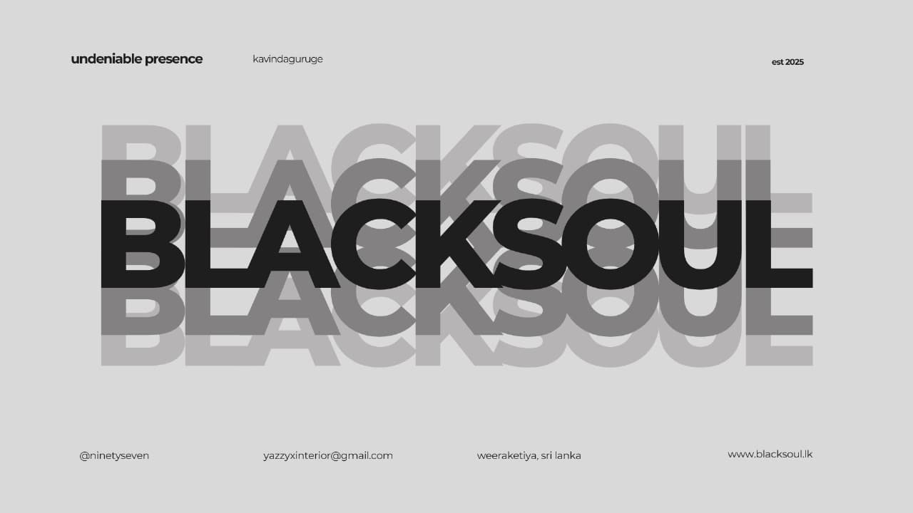 BLACK SOUL limited design